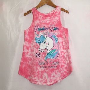 Tie dye Unicorn tank top